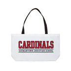 Cardinals Weekender Tote Bag — Germantown Christian School Canvas Travel Tote