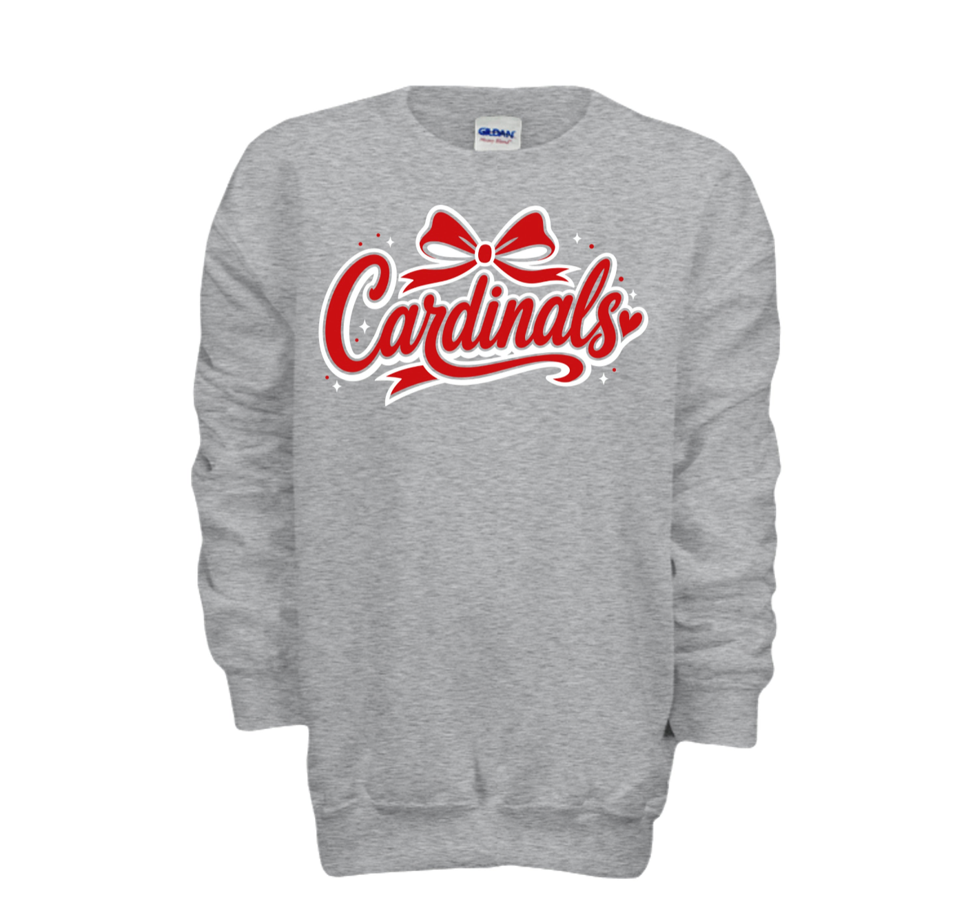 GCS Youth Girls Crewneck BOW Logo T-Shirt TWC