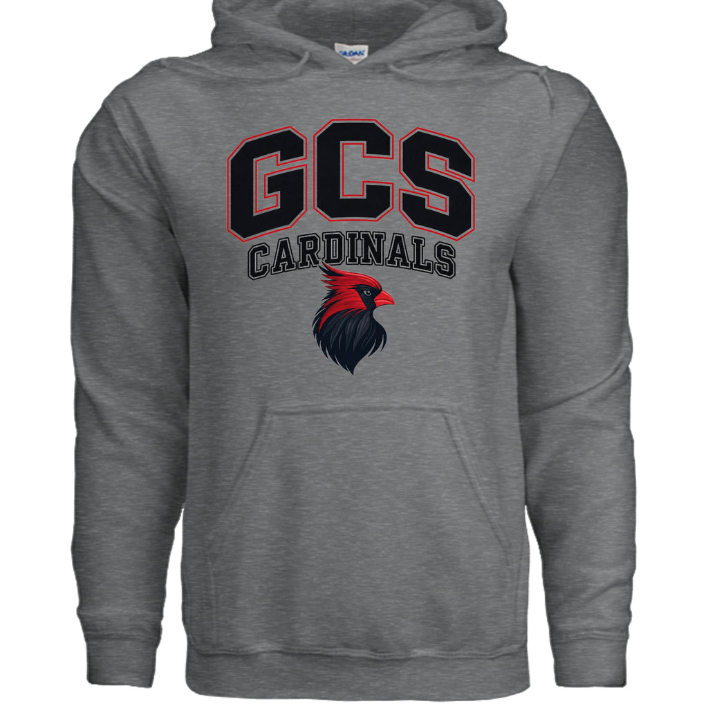 Fan Charcoal Heather - G185 - FRONT