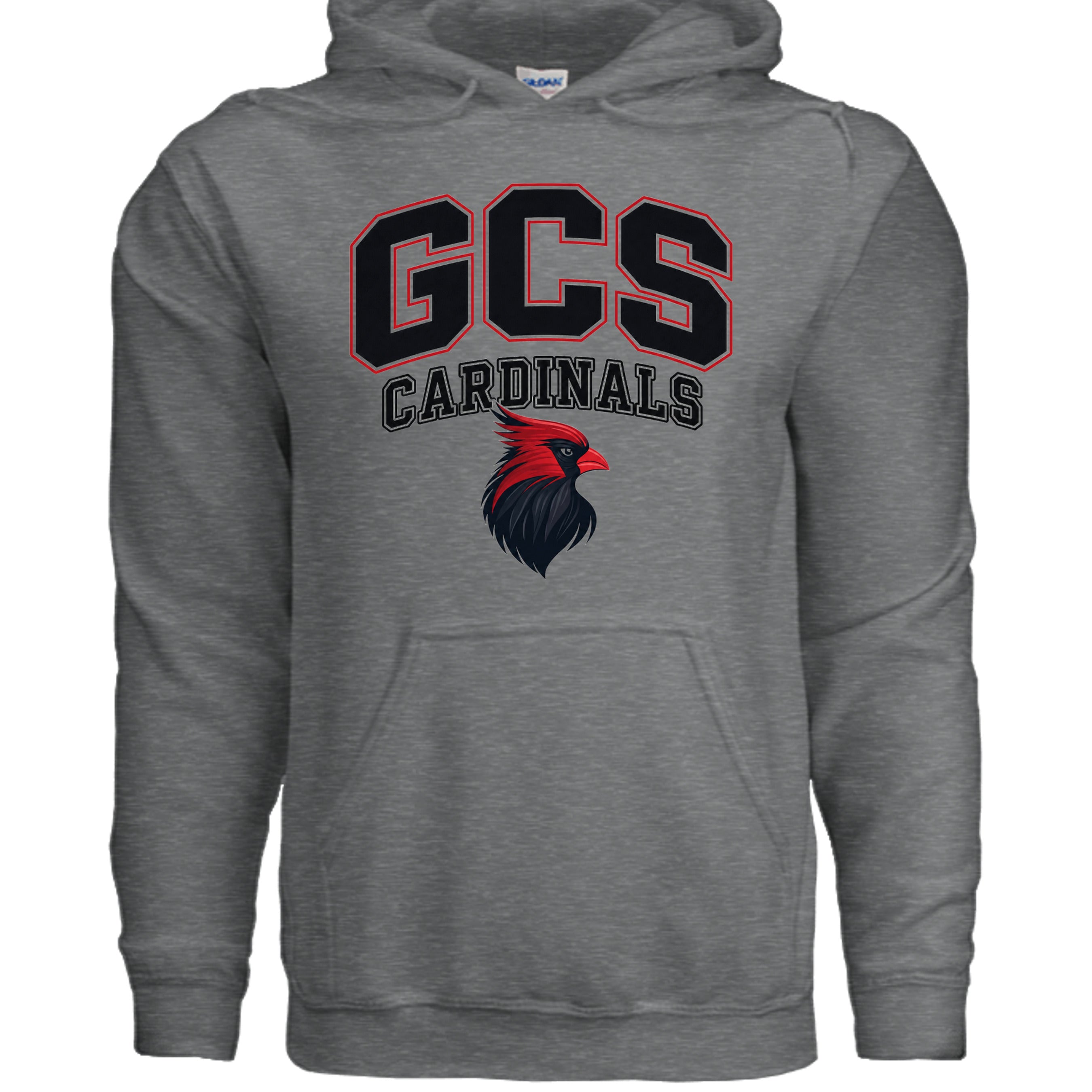 Fan Charcoal Heather - G185 - FRONT