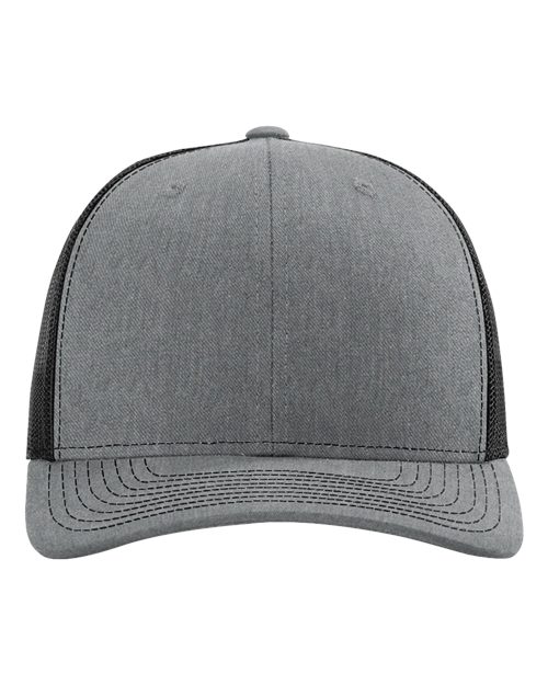 Richardson 112 Trucker Hat - Heather Grey/Black