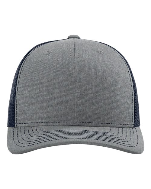 Richardson 112 Trucker Hat - Heather Grey/Navy