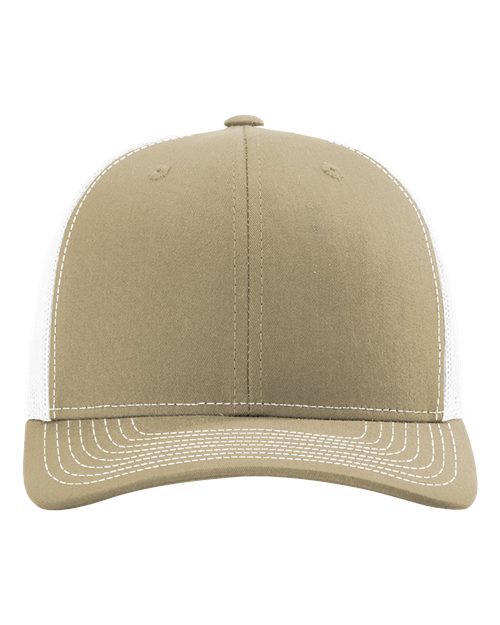 Richardson 112 Trucker Hat - Khaki/White