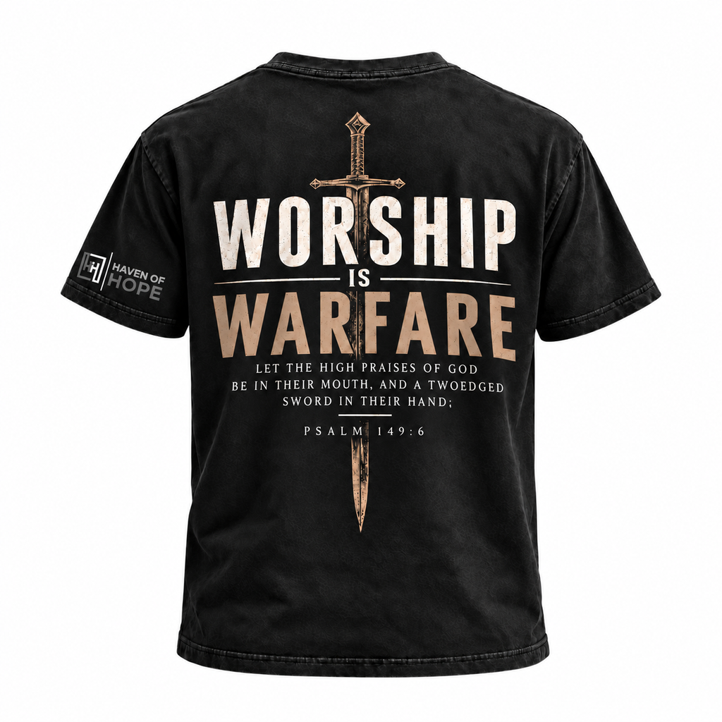 HOH-WORSHIP IS WARFARE - T-SHIRT TWC
